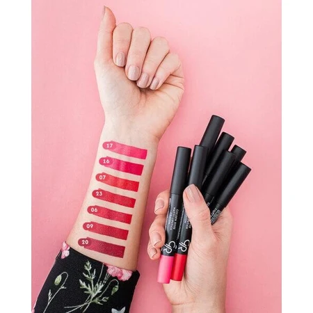 Golden Rose Matte Crayon Lipstick, matte lippenstift in krijt, 27, 3.5 g