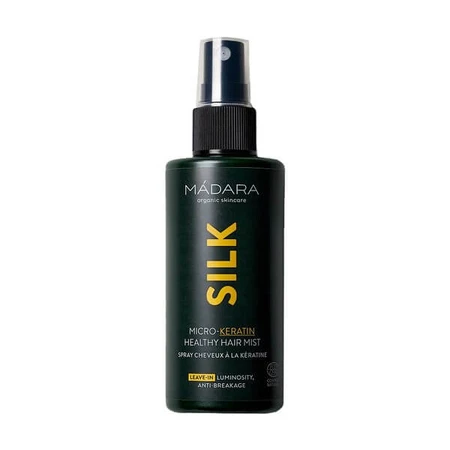 Madara Silk Micro-Keratin Healthy Hair Mist, nevel voor droog, beschadigd en breekbaar haar, 90 ml