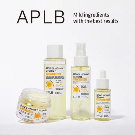 APLB Retinol Vitamine C Vitamine E Gezichtscrème, anti-verouderingscrème met retinol en vitamine C en E, 55 ml