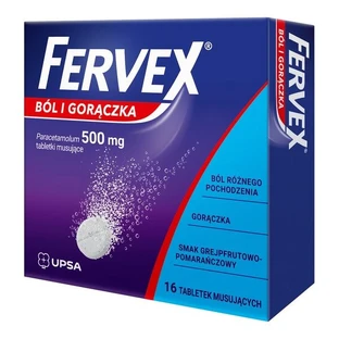 Fervex Douleur et Fièvre, 500 mg, comprimés effervescents, 16 pcs.