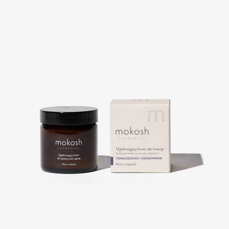 Mokosh, firming anti-aging face cream, rose and blueberry, 60 ml