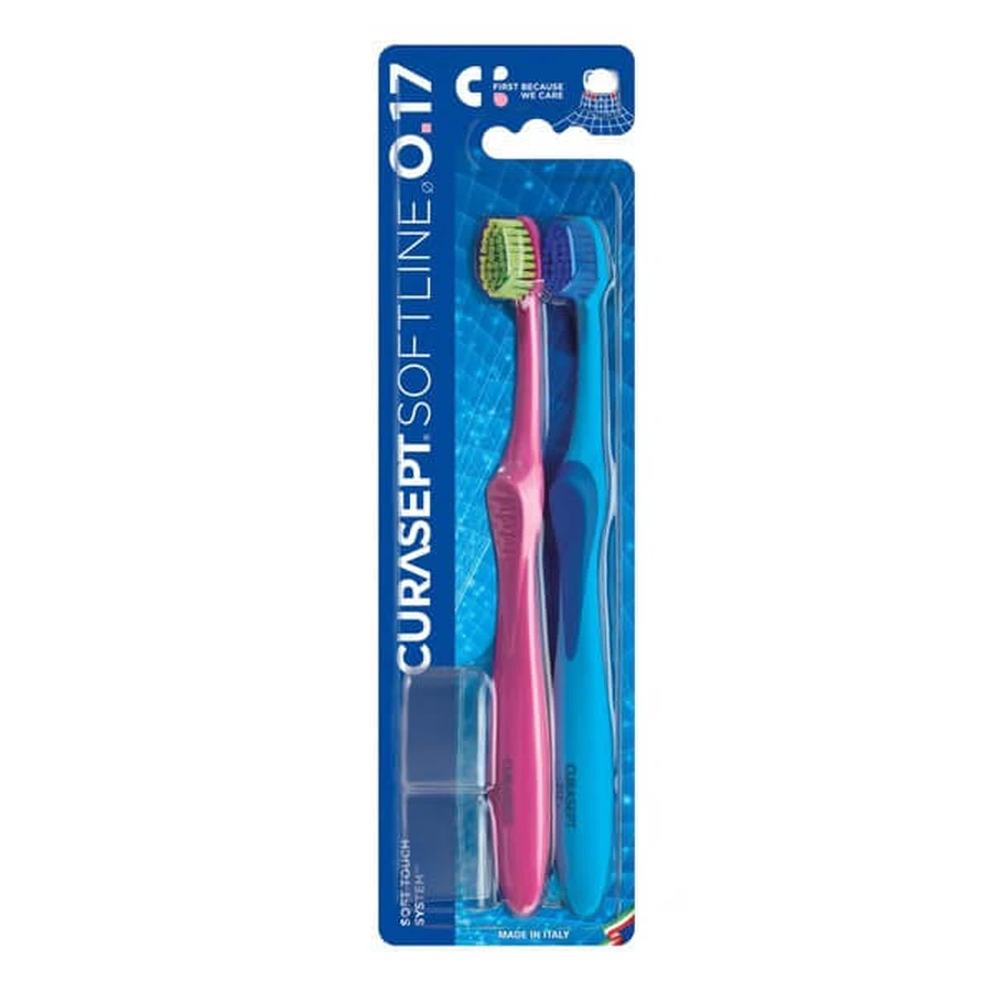 Curasept Medium 017 Duopack, cepillo de dientes, 2 uds.