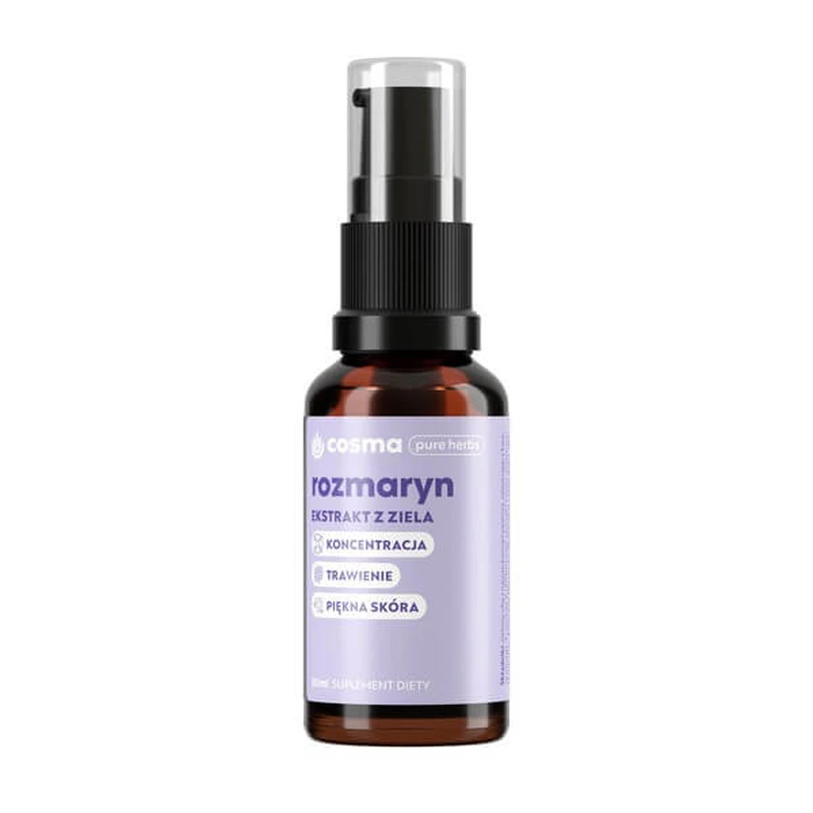 Cosma Pure Kruiden Rozemarijn, vloeibaar, 30 ml