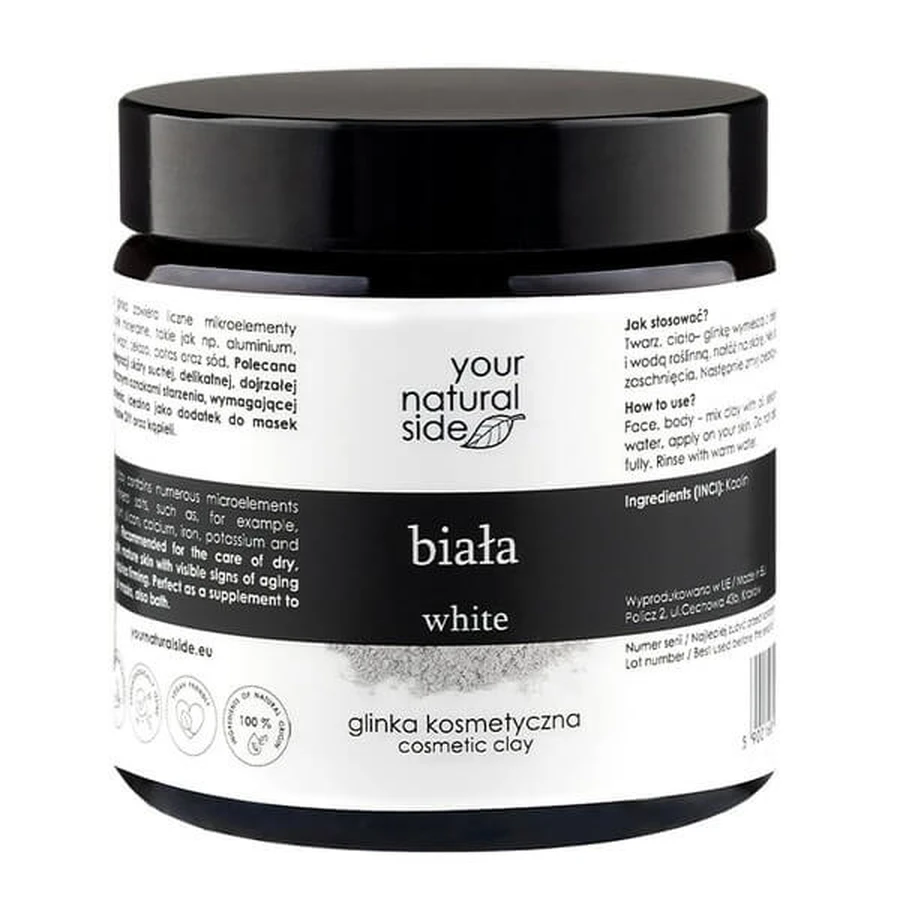Your Natural Side, cosmetische klei, wit, 75 g