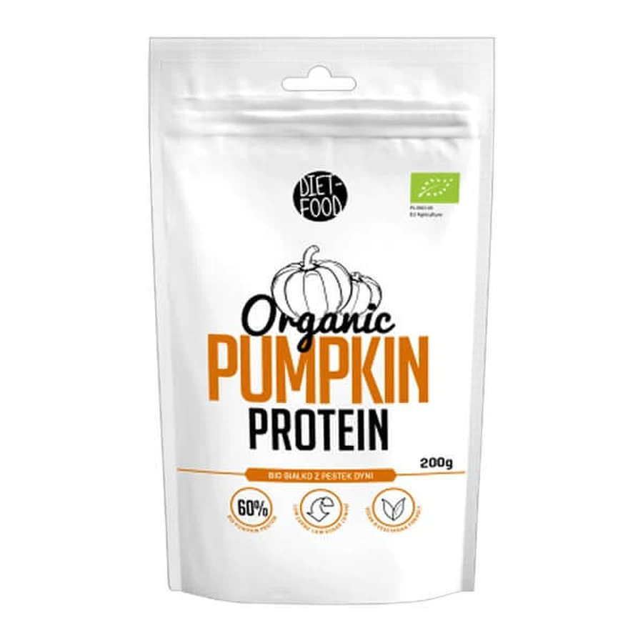 Diet-Food, proteine organice din dovleac, proteine din semințe de dovleac, 200 g