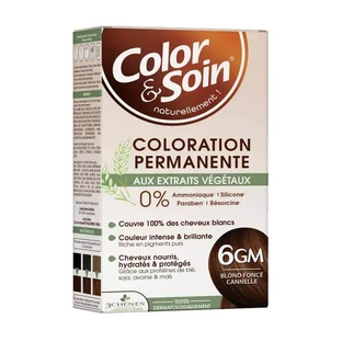 Color&amp;Soin, tintura per capelli, biondo scuro cannella (6GM), 135 ml
