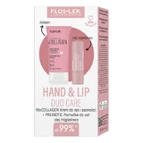 Flos-lek Set Hand &amp; Lip Duo Care Collagen, Handcreme, 50 ml + Lippenstift, 4 g