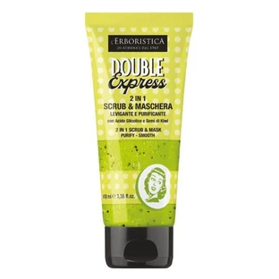 L'Erboristica Double Express 2 in 1, scrub - purifying and smoothing mask, 100 ml.