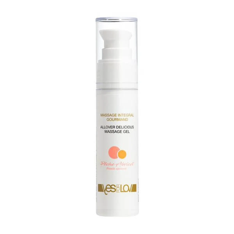 Yesforlov Allover, aceite-gel de masaje comestible, melocotón, 50 ml