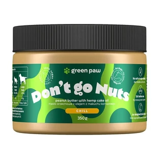 Green Paw Don't go Nuts, peanut butter with hemp seed cake oil for dogs, 350 g