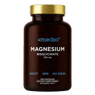 Medso Magnesium Bisglycinate (magnesium diglycinate), hard capsules, 100 pcs.