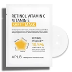 APLB Retinol Vitamin C Vitamin E Sheet Mask, masque facial en feuilles au rétinol et aux vitamines C et E, 25 ml