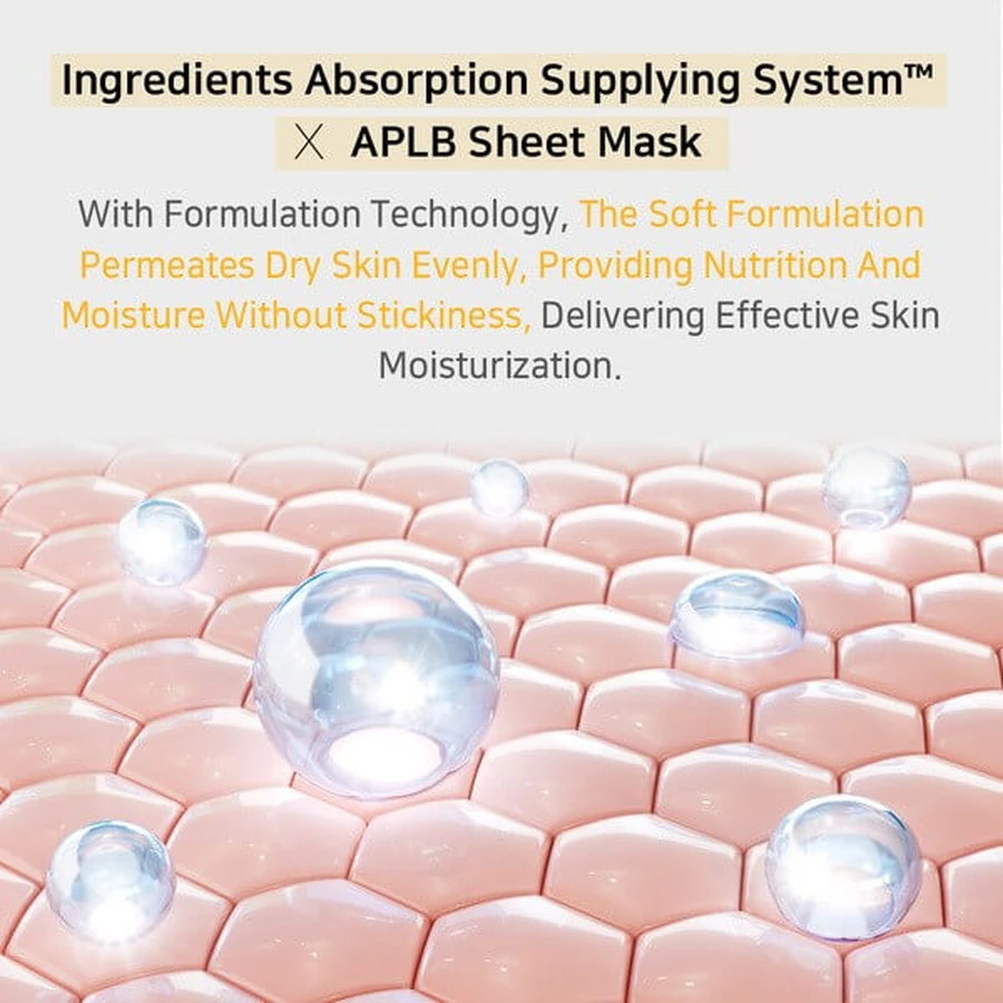 APLB Retinol Vitamin C Vitamin E Sheet Mask, masque facial en feuilles au rétinol et aux vitamines C et E, 25 ml