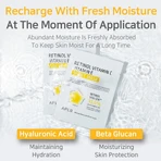 APLB Retinol Vitamin C Vitamin E Sheet Mask, masque facial en feuilles au rétinol et aux vitamines C et E, 25 ml