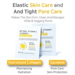 APLB Retinol Vitamin C Vitamin E Sheet Mask, masque facial en feuilles au rétinol et aux vitamines C et E, 25 ml