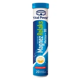 Krüger Vital Power Magnesium Entspannungsmelisse + B6, Brausetabletten, Zitronengeschmack, 20 Stück.