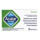 Acatar Zatoki, 200 mg + 30 mg, Filmtabletten, 12 Stück.
