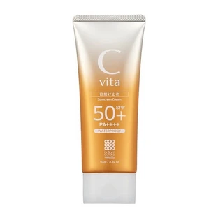 Meishoku C Vita Sunscreen Cream SPF50+, sunscreen with velvety, lightweight texture, 50 g