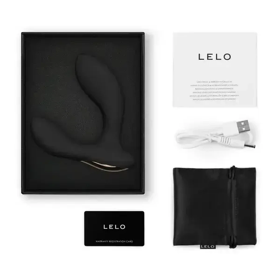 Lelo Hugo 2 Schwarz, App-gesteuertes Prostata-Massagegerät