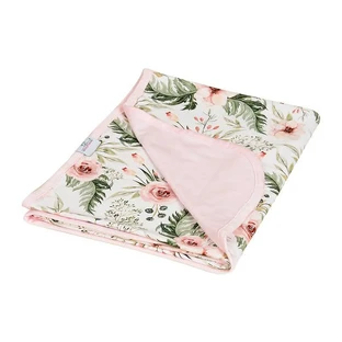 Babymatex, bamboe dubbelzijdige deken 75x100 cm, roze-roze, 1 st.