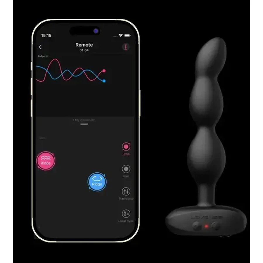 Lovense Ridge, app-gestuurde anaal vibrator, 1 st.