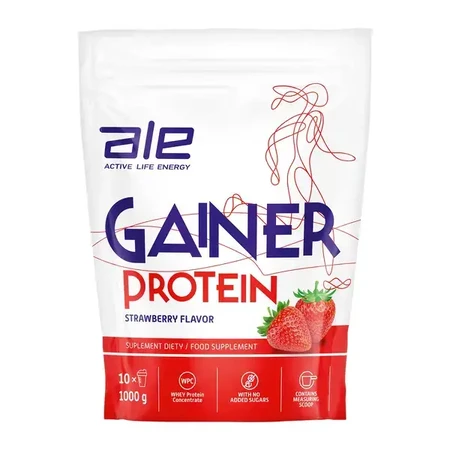 Lote de 3 x ALE Gainer Protein Sabor Fresa