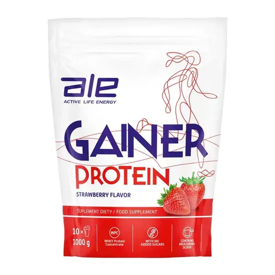 Lote de 3 x ALE Gainer Protein Sabor Fresa