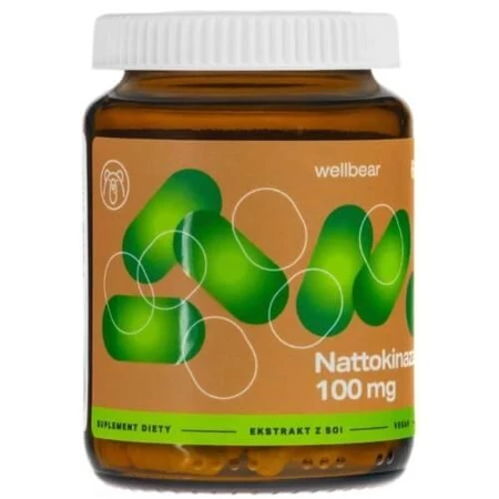 Wellbear Nattokinase 100 mg, cápsulas, 60 uds.