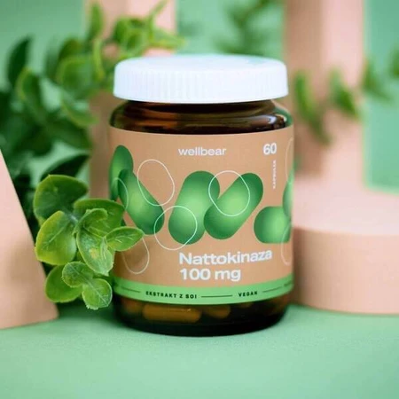 Wellbear Nattokinase 100 mg, cápsulas, 60 uds.