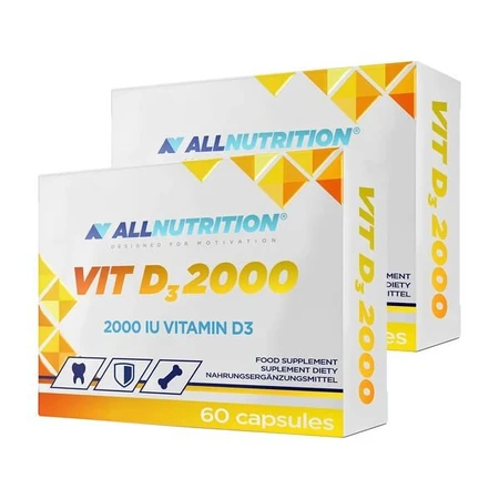 Set of 2x Allnutrition Vit D3 2000, capsules, 60 pcs.