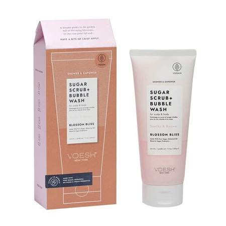 Voesh, suiker reinigende scrub, blossom bliss, 210 g