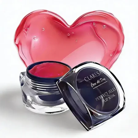 Claresa Care All Day Perfect Jelly Lip Mask, intensive regenerating gel lip mask, Vanilla Cherry, 8 g