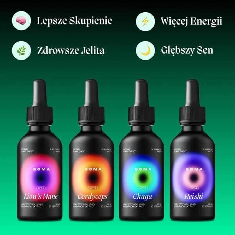 Soma Lion's Mane, liquid, caramel flavor, 60 ml