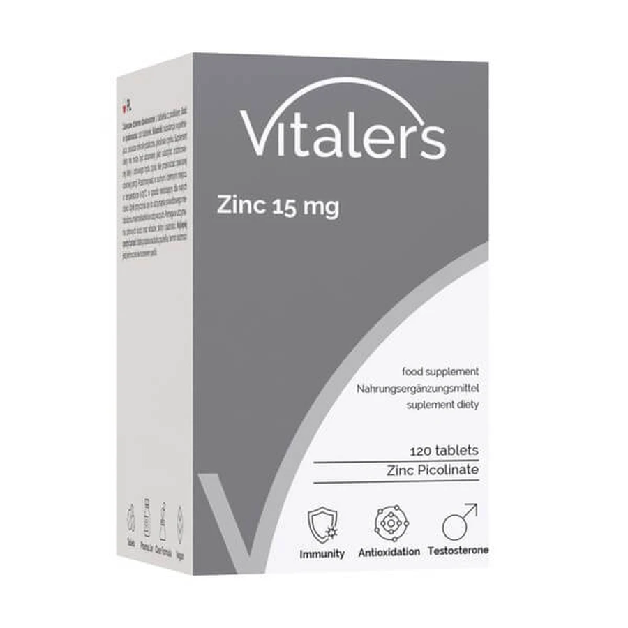 Vitaler's Zinc 15 mg, tablets, 120 pcs.