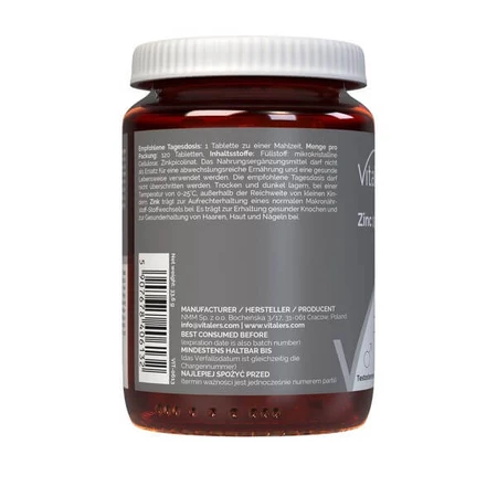 Vitaler's Zinc 15 mg, tablets, 120 pcs.