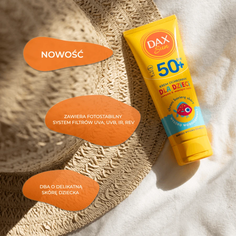 Dax Sun, beschermingscrème voor kinderen vanaf 6 maanden, SPF50+, 75 ml