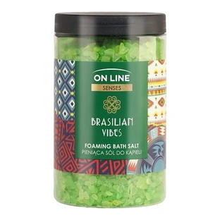 On Line Senses Brasilian Vibes, sal de baño espumosa, 480 g