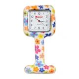 GIMA Nursing watch-flowers fantasy Nursing watch-square silicone watch