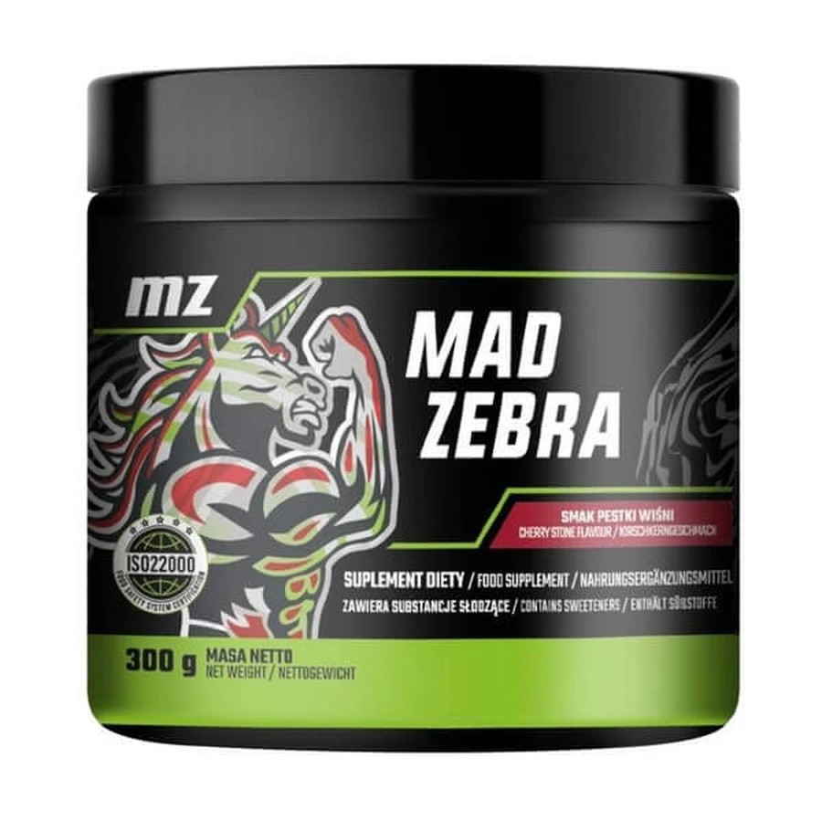 MZ Mad Zebra, Pulver, Kirschkerngeschmack, 300 g