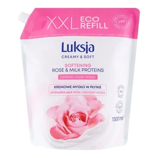 Luxja Creamy &amp; Soft, smoothing liquid soap, Rose and Milk Protein, refill, 1.5 l
