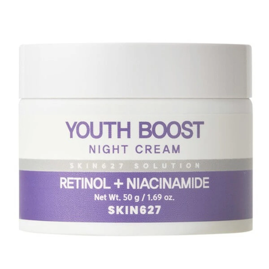 Skin627 Youth Boost, cremă de noapte întineritoare cu retinol și niacinamidă, 50 g