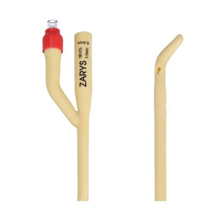Umriss, urologischer Foley'a-Katheter, Zweiweg mit Kunststoffventil, CH 18/5-10 ml, 1 St.
