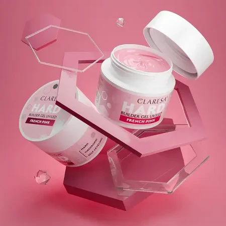 Claresa Hard&amp;Easy Builder Gel, nagelopbouwende gel, French Pink, 45 g