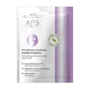 Apis Your Home Spa, mascarilla normalizadora e hidratante en una hoja, 20 g
