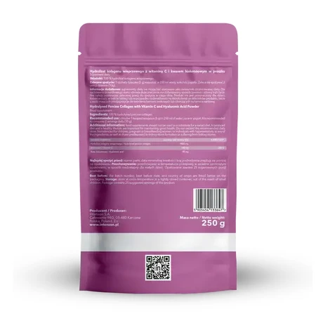 Intenson Collagène + vitamine C + acide hyaluronique, poudre, 250 g