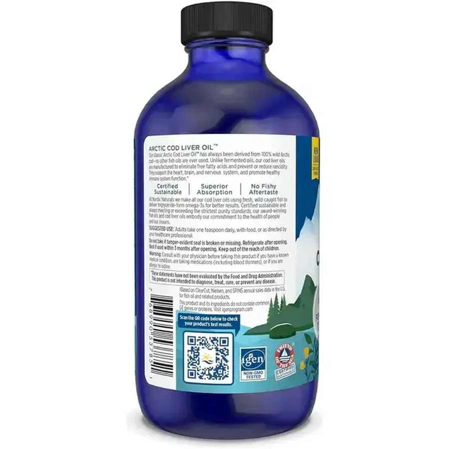Arktischer Lebertran 1060 mg, nicht aromatisiert, flüssig, 237 ml