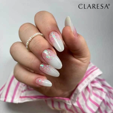 Claresa Soft&amp;Easy Builder Gel, nagelopbouwgel, Melkwit, 12 g