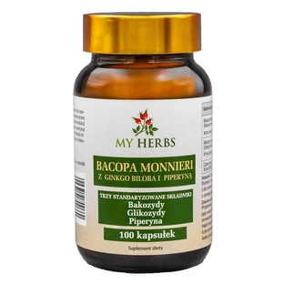Bio Herbs Bacopa Monnieri avec Ginkgo Biloba et Pipérine, gélules, 100 pcs.