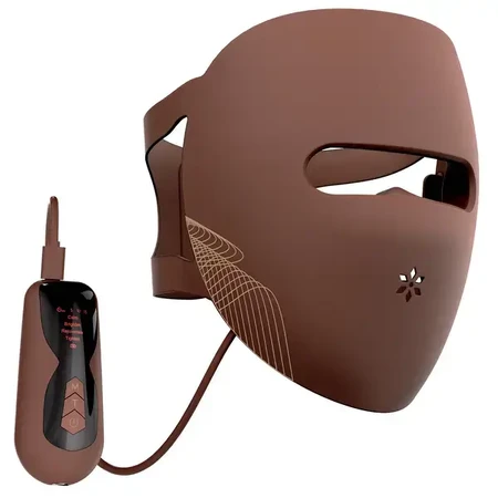 Garett Beauty Skin Ritual Face&amp;Neck, LED masker voor gezicht en hals, bruin, 1 st.