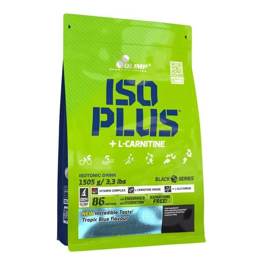 Olimp Iso Plus Powder, powder, tropic blue flavor, 1505 g